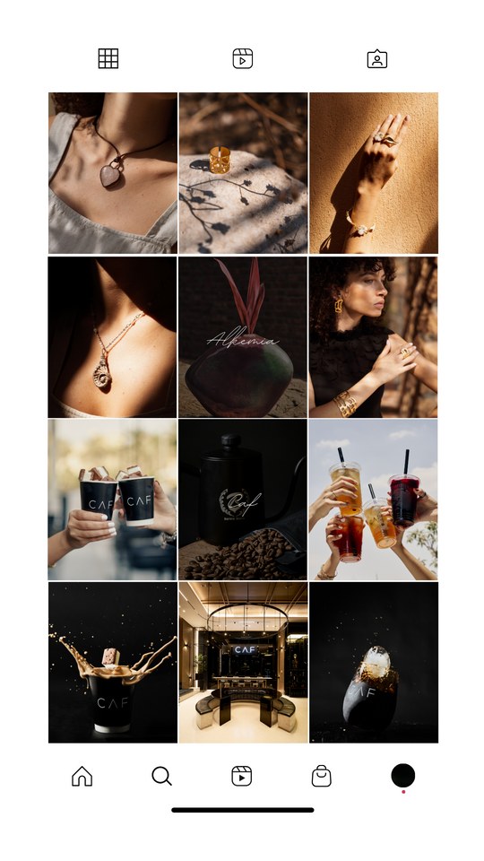 Luxury campaign grid